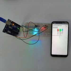 Control RGB LED connected to Arduino UNO via Bluetooth