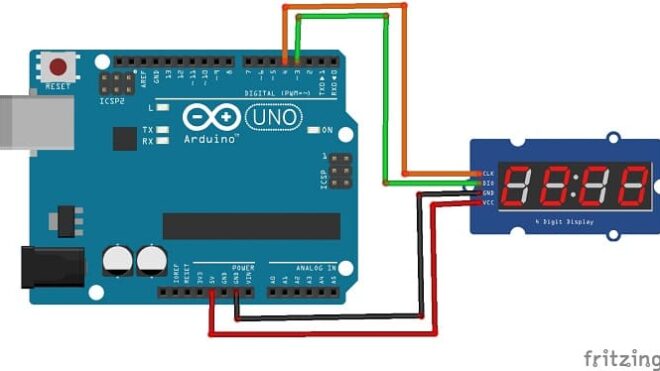 Use of the TM1637 display by the Arduino UNO board