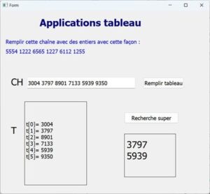 Afficher les nombres super premiers du tableau ( Algorithme +Python )