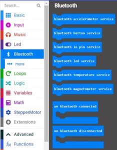 Bluetooth connection between Micro:bit and Smartphone