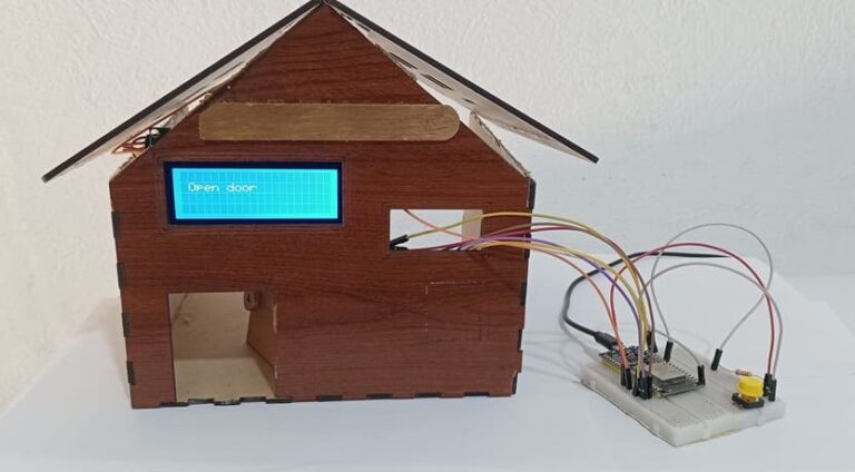 ESP32 Door Control System Using a Push Button