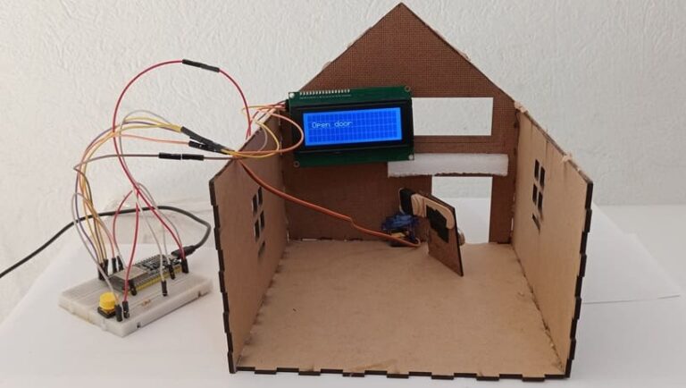 ESP32 Door Control System Using a Push Button